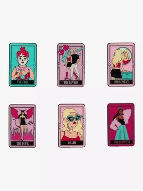 Full set Tarot Baddies Blind Box Enamel Pin Hot Topic Exclusive